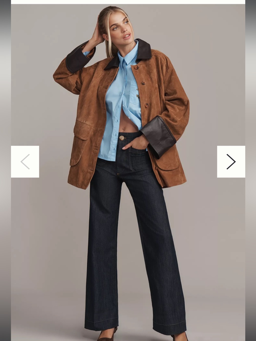 Maeve Colette High-Rise Wide-Leg Full-Length Jeans